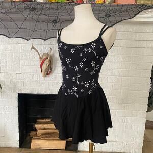 Vintage 90s floral swim dress